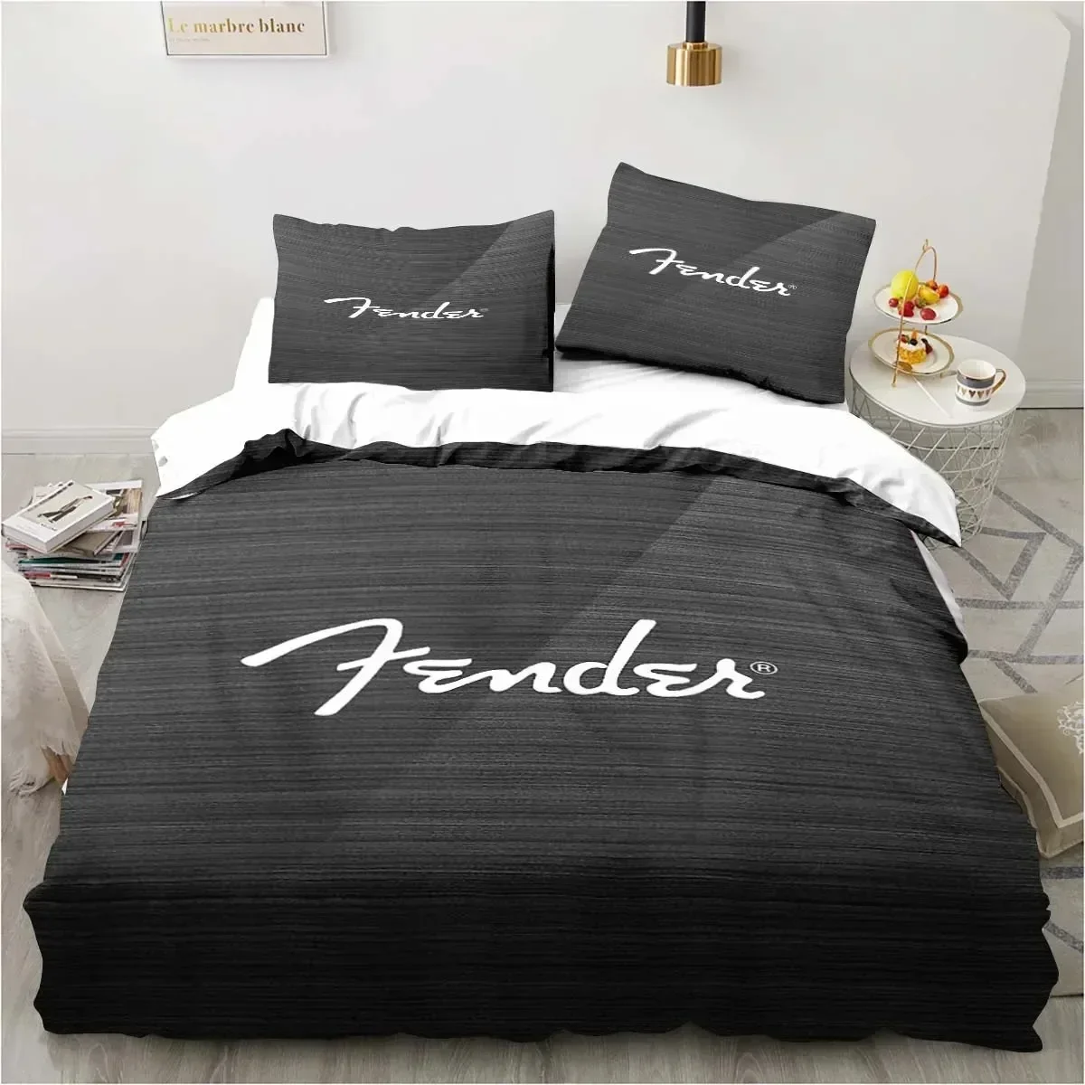 

3D Print Fender Bedding Set Single Twin Full Queen King Size Guitar Bed Set Teenager Bedroom Duvet Cover Sets Home Textile