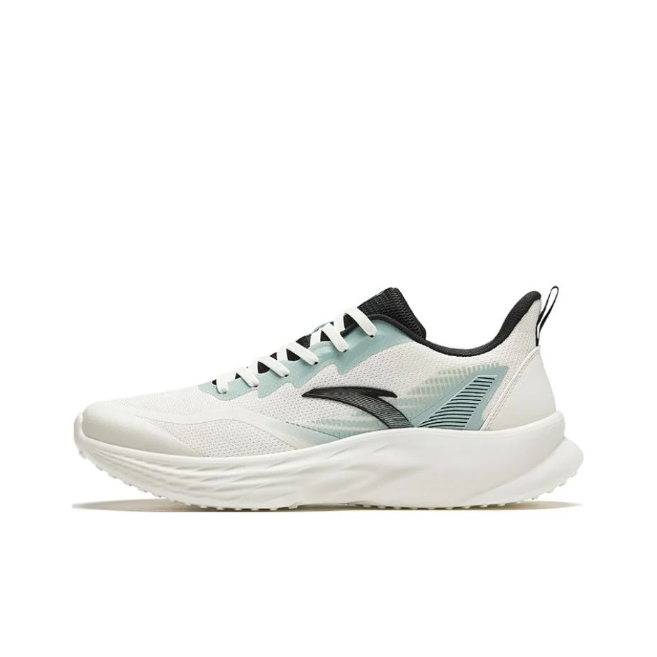 

Anta Cushioning Slip Resistant Abrasion Resistant Low top Running Shoes Men's White Blue 912415522-2