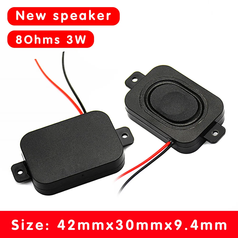 New 2Pcs Audio Portable Speakers 3070 Box Speaker 8 Ohm 5W DIY Mini TV Computer Speakers