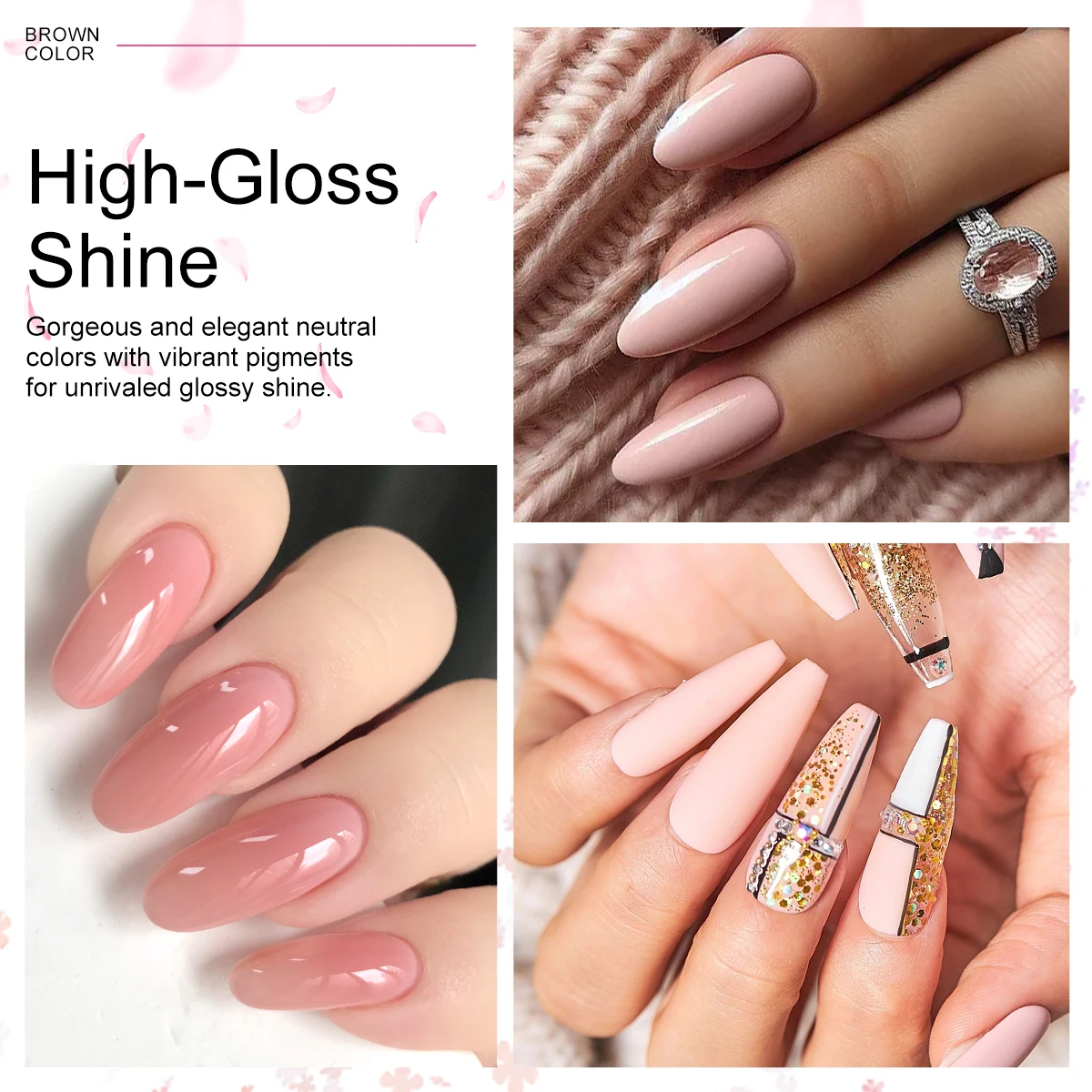 LIMEGIRL Gel UV Smalto per unghie 2PCS 8ML Primavera Estate Glitter Gel Unghie Smalto Art Vernice per Home Salon Manicure Art Forniture fai da te