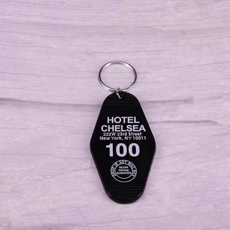 Hotel Motel Acrylic colored plastic pendant Key chain Backpack Denim jacket hanging ornament Key chain Key chain Jewelry Gift