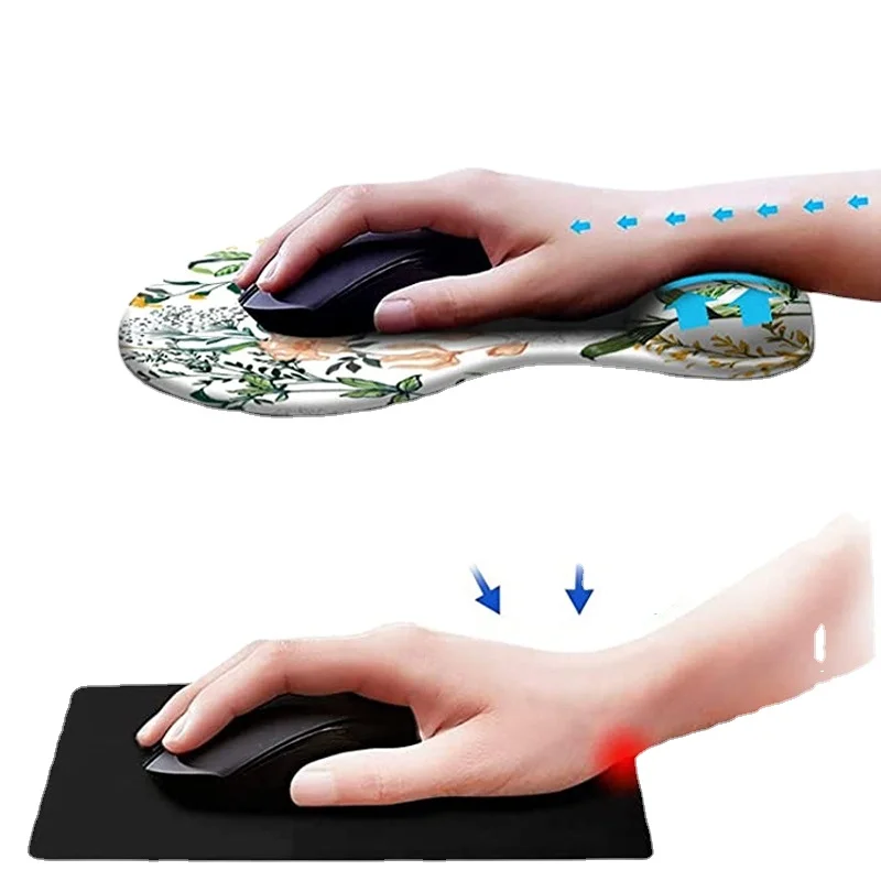 Imagem -05 - Silicone Mouse Pad com Descanso de Pulso Ergonômico Antiderrapante Gaming Ratos Tapete Macio Mousepad para Computador de Escritório Mousepad Tapete de Mesa 1pc