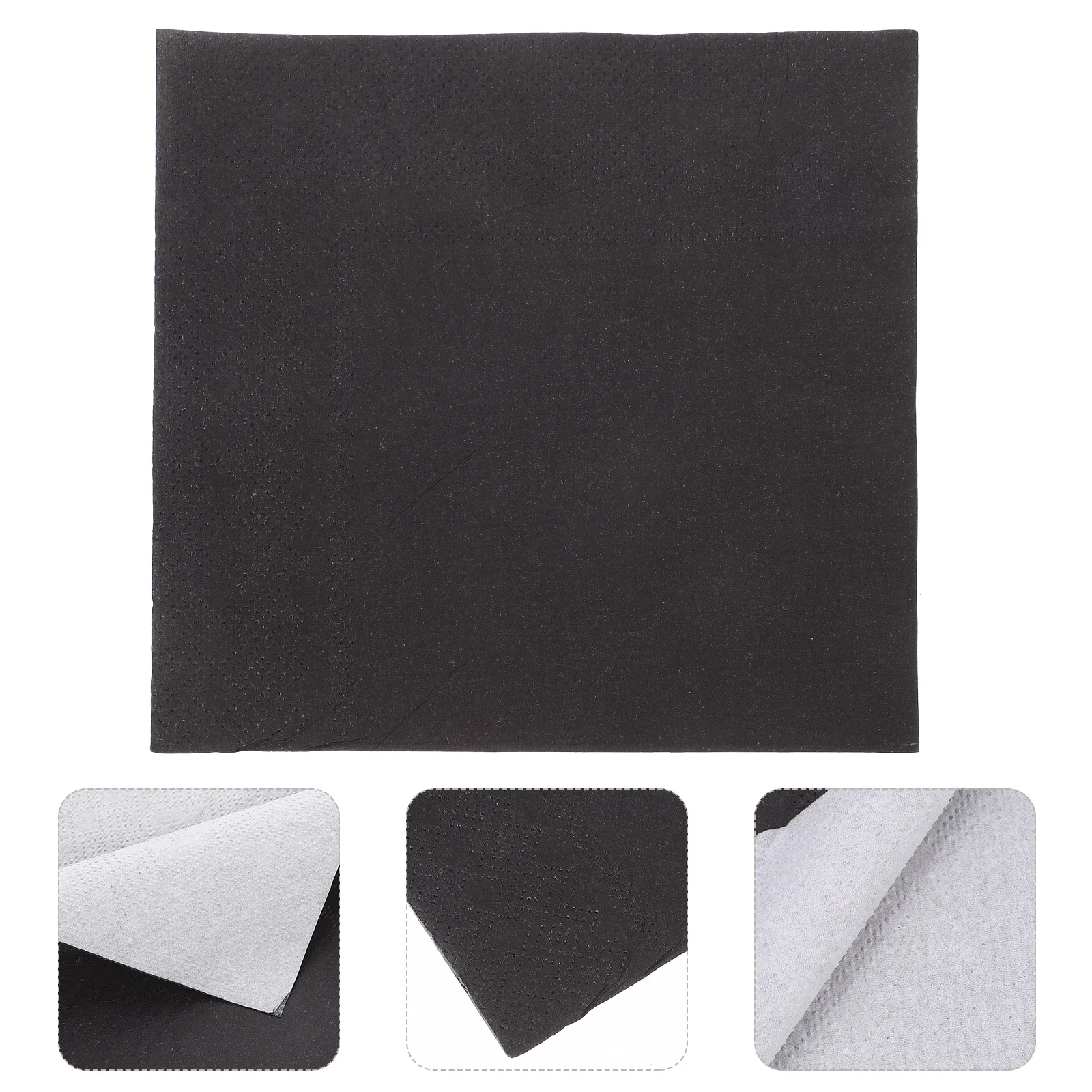 

20 Sheets Lunch Napkin Cocktail Double Layer Napkins Summer Black Paper Thanksgiving Dessert