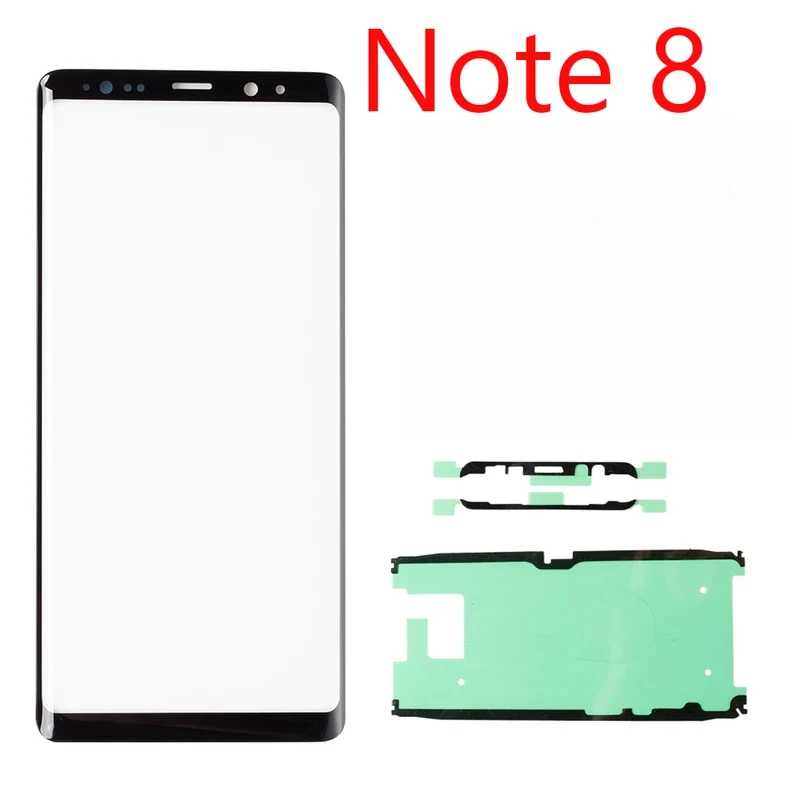 For Samsung Galaxy S20 S10 Plus Note 8 9 10 Plus S8 S9 LCD display outer touch panel screen glass replacement Front Glass Lens