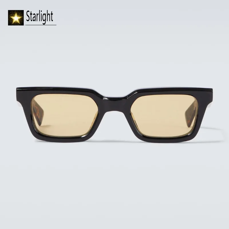 

Acetate Polarized Square Black Sunglasses Man beach High-end Driving Glasses Men Cool Retro UV400 Eyewear Women Travel Outdoor