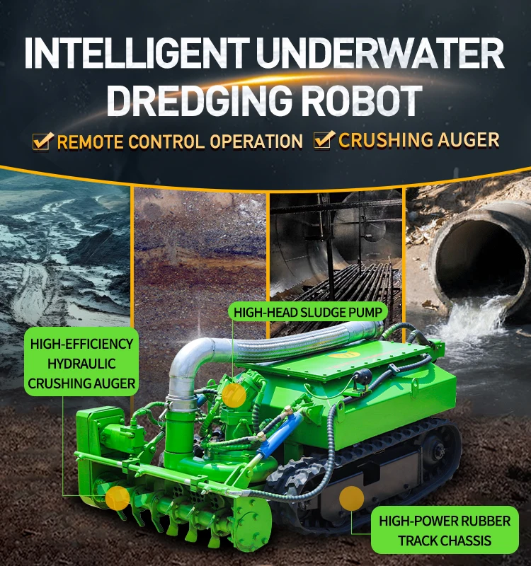 Intelligent Electric Cutter Suction Dredger With Pump & Engine 200m/h Capacity