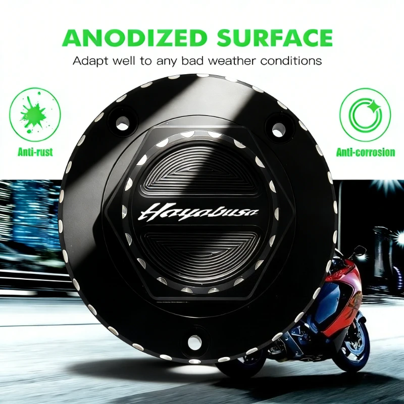 Keyless Motorcycle Fuel Gas Tank cap Cover For SUZUKI GSXR 1300/Hayabusa 2008-2013 2009 2010 2011 2012 2014 2015 16 17 18 19 20