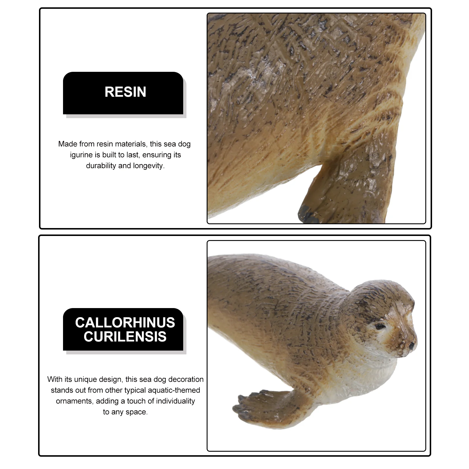 Toy Animals Seal Ornaments Realistic Figures Model Kit Artificial Simulation Decor