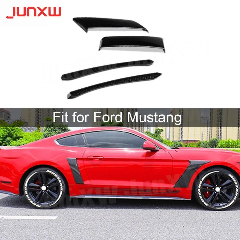 

PP Prime Material Front Bumper Side Fender Fin Splitter Moulding Trims for Ford Mustang 2015 - 2019 Rear Bumper Splitters