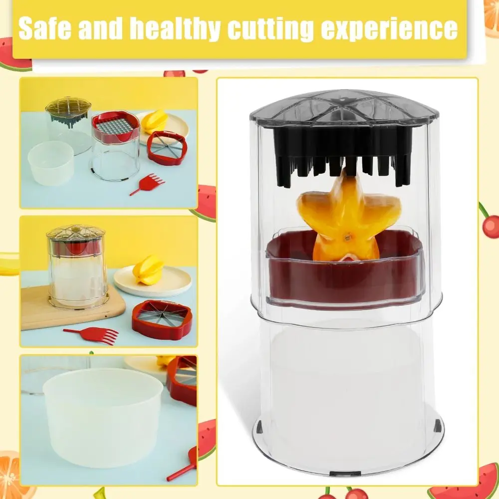 Multifunctional Fast Cutting Fruits Slicer Cup Several Slicing Options Core Removal Slicing Tool Precise Fruits Slicer