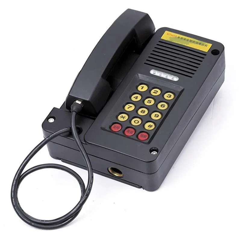 Explosion-proof Wall Mount Landline Telephone, P/T Compatible Dialing Mode, Anti-noise Automatic Telephone IP65 Protetction