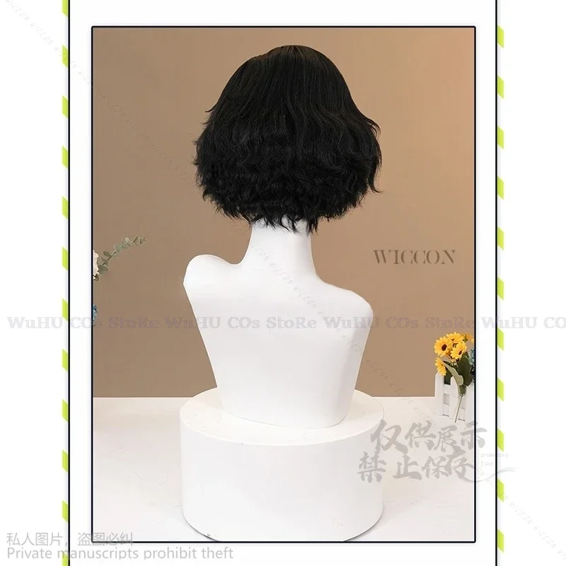 Game Lies Of P Cosplay Wig Black Short Synthetic Straight Anime Men's Wig For Halloween Cosplay Costume Party Head Wigs Cosplay