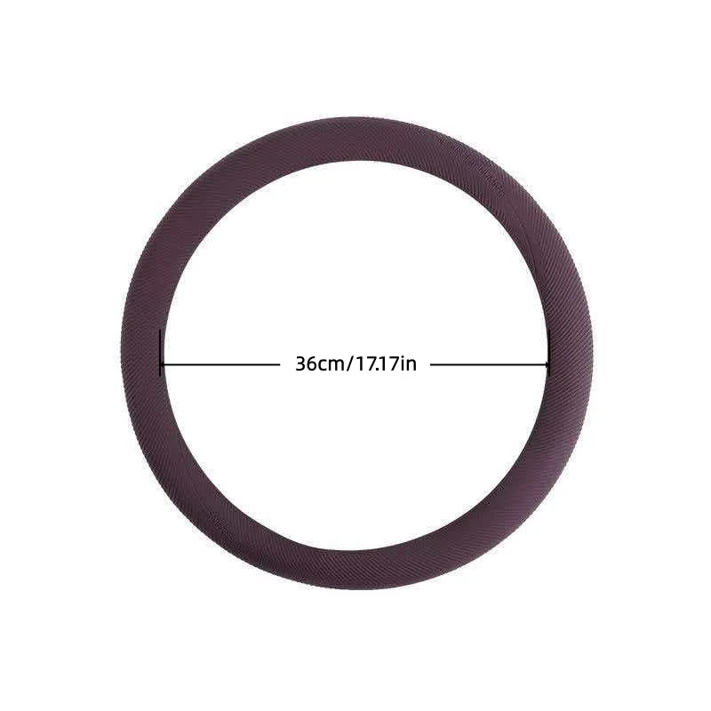 Universal Silicone Car Steering Wheel Cover for Tesla Model Y/YL/Model 3 Anti-Slip Sweatproof Round/D-Shaped Fit for All S