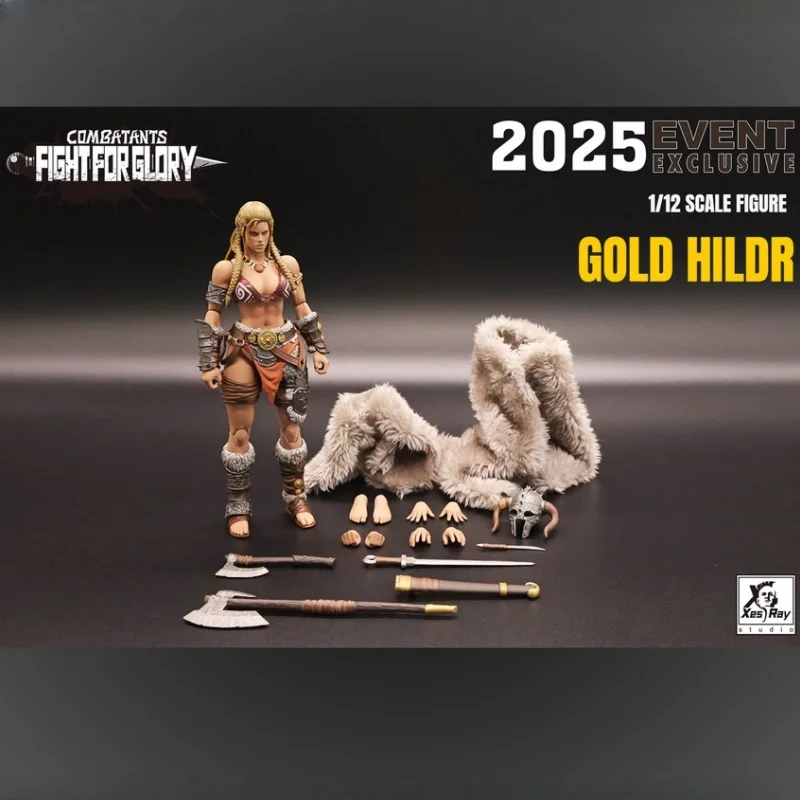 

Pre-Sale 2025 Xesray Fight For Glory 1/12 Action Figure Combatants Event Gold Hildr Anime Model Collectible Figure Ornament