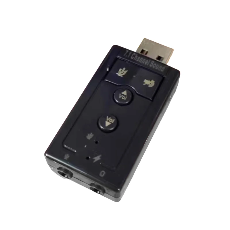

3.5mm Laptop External Sound Card Game Chat Sound Card Drive Free7.1 Sound Card 3D Stereo USB Audio Adapter to Jack