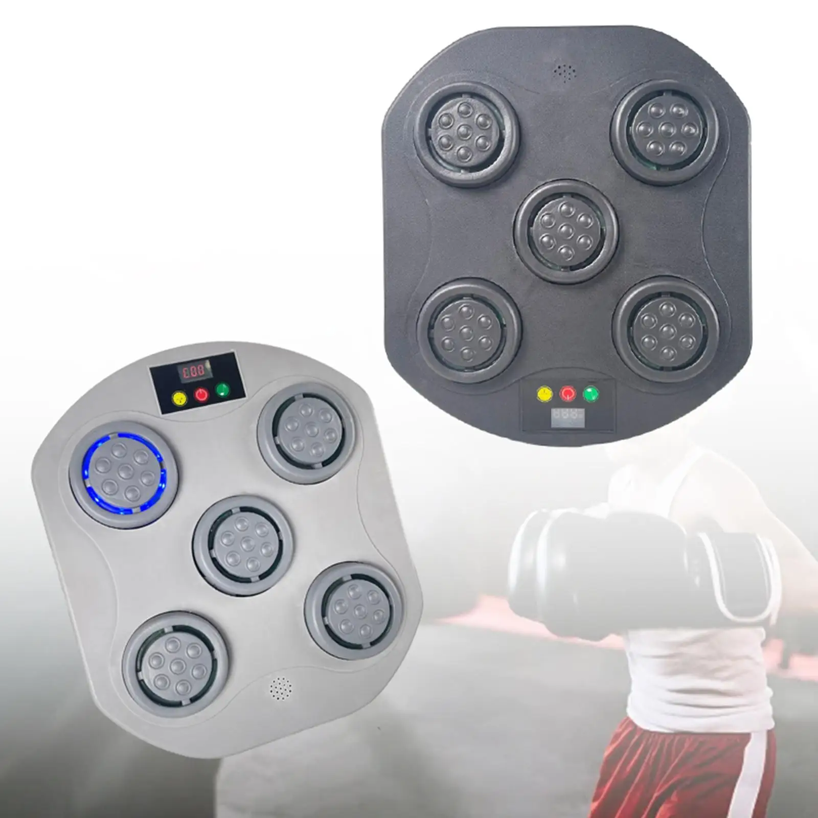 Boxing Machine Electronic Boxing Wall Target Home Rhythm Musical Target for Sanda Karate Martial Arts Taekwondo Improves Agility