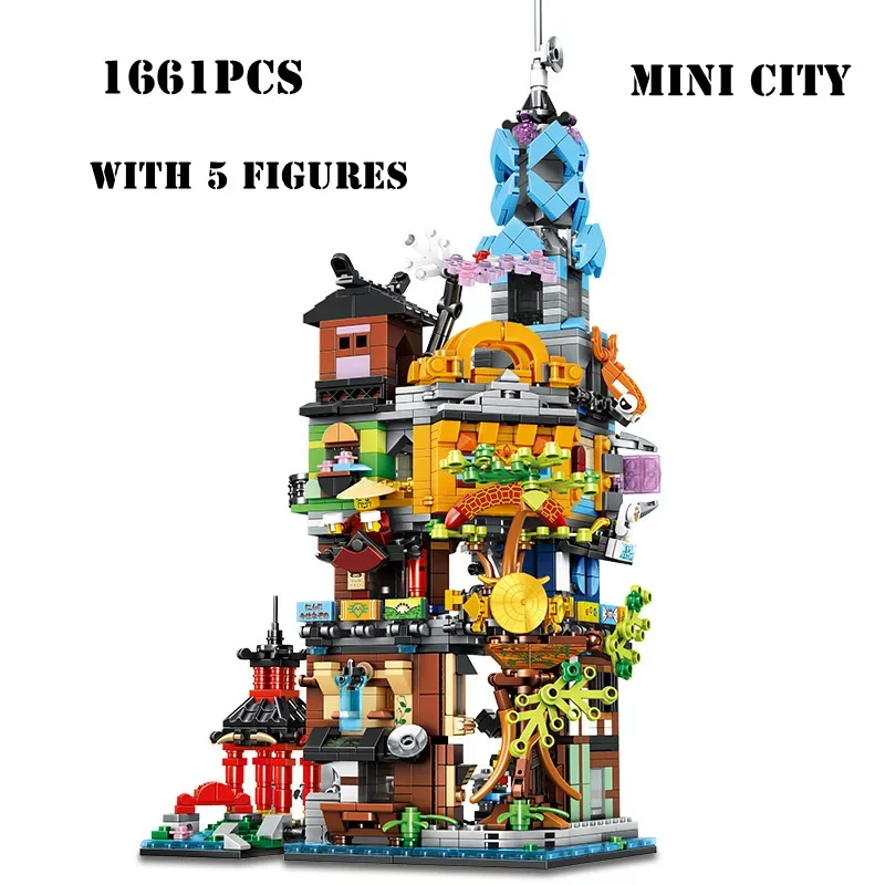 MOC City Gardens Building Blocks  Model 71741 70620 Bricks Toy Kids Gift