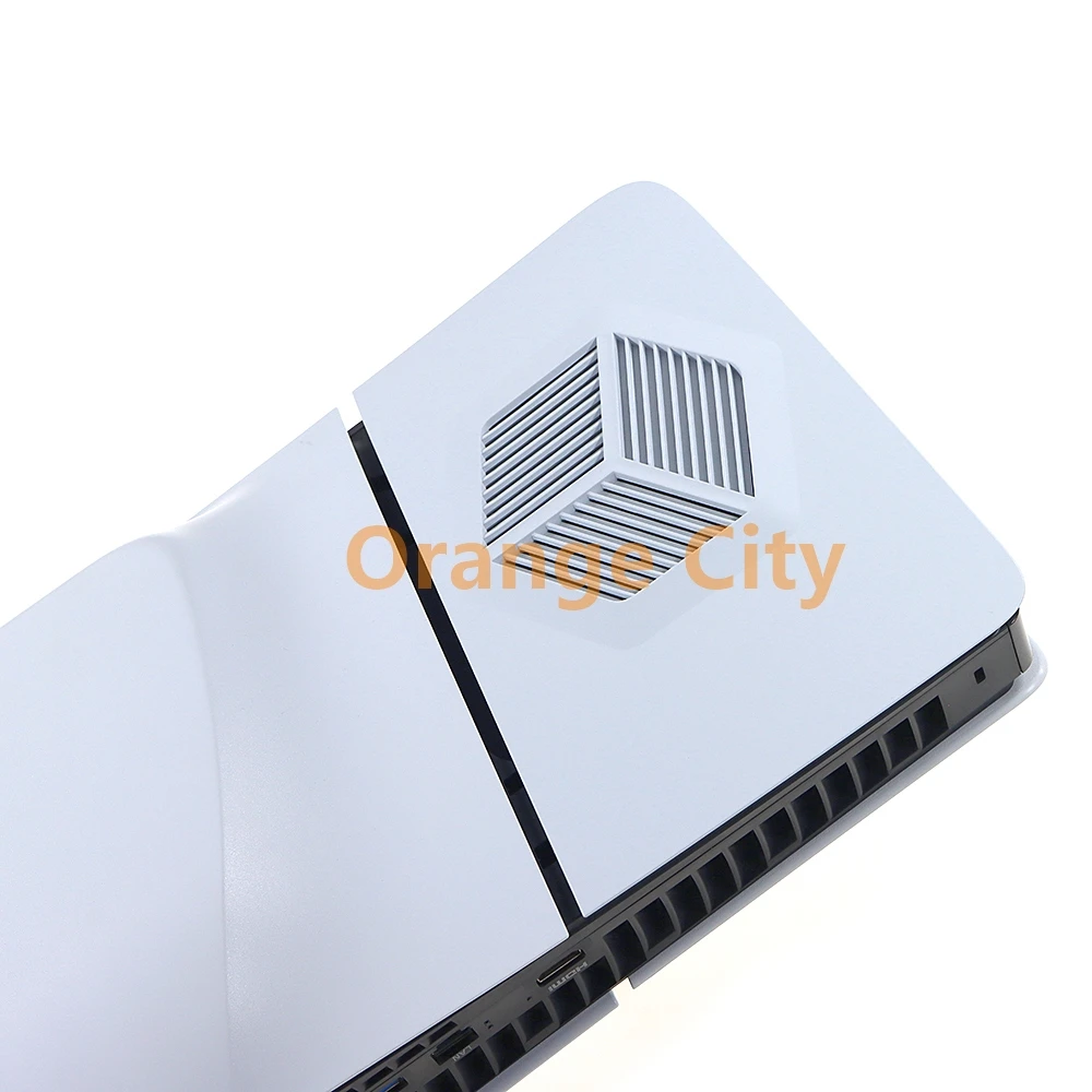 

5Sets Cube Heat Dissipation Host Top Upper Case For PS5 Slim Digital Optical Drive 2 in 1 Shell Left Right AC Side Replacement