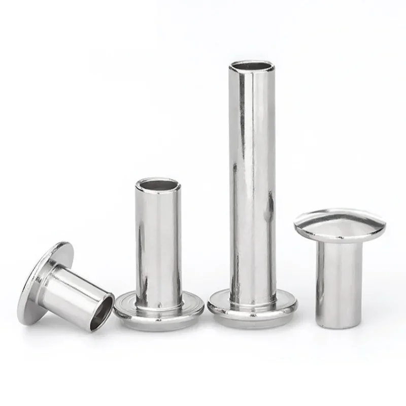 Round Head Rivet M1.5 M1.7 M2 M2.5 M3 M3.5 M4 M4.5 M5 M6 M8 304 Stainless Steel Round Head Semi Hollow Rivet Truss Head Rivet
