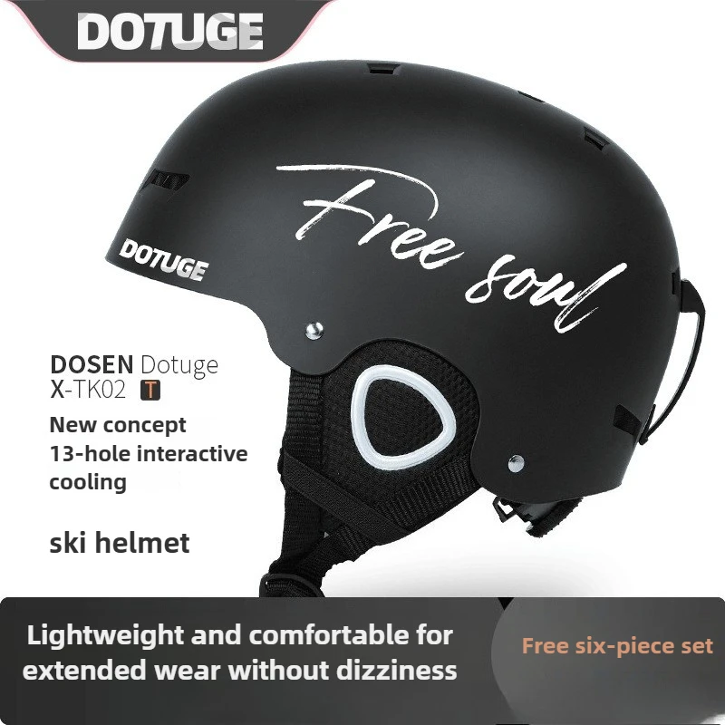 

​​DOTUGE New Unisex Adult Ski Snowboard Helmet One Piece Molded Warm Safety Protective Gear for Men Women​​