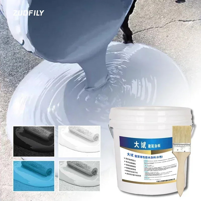 500g 1000g Harmless Waterproof Coating Strong Sealers Agent Transparent Waterproof Glue Roof Toilet Wall Leak Repair Adhesive