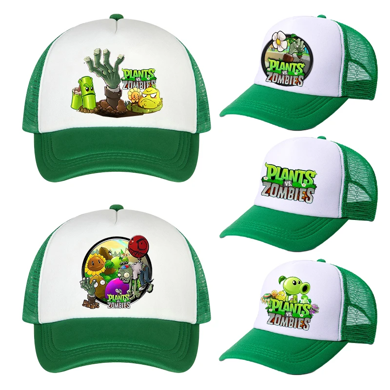 AliExpress Aoger Plants Vs. Zombies Kids Baseball Cap Cute Cartoon Printed Beach Sunshade Hat Outdoor Sports Cycling