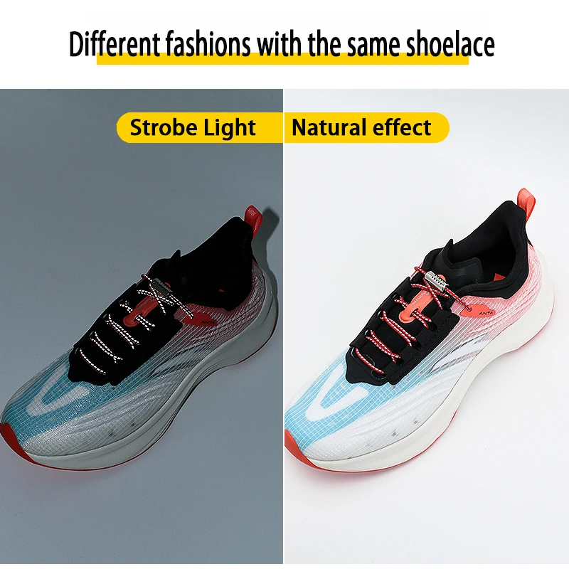 1Pair Metal Aroma Capsule Lock  Reflective Shoelaces Without Ties Elastic Laces Sneakers Round Sport Shoestring Lazy Accessories