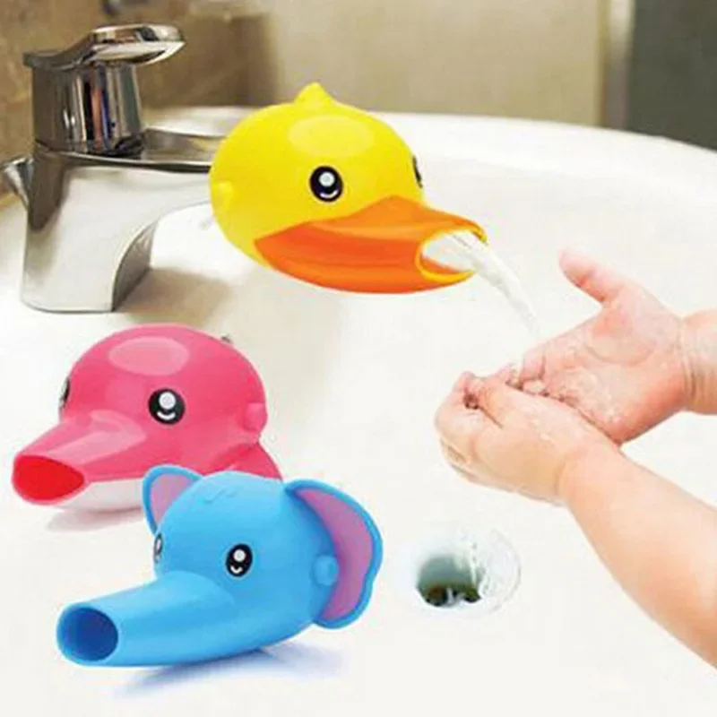 

Lovely Cartoon Faucet Extender for Kids Hand Washing In Bathroom Sink Accessories Kitchen Convenient for Baby Washing Helper