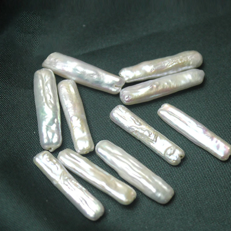 

Natural Freshwater Baroque Pearl Loose Beads Irregular Stick-shaped Beads for Jewelry Making DIY Bracelet Necklace Accessories