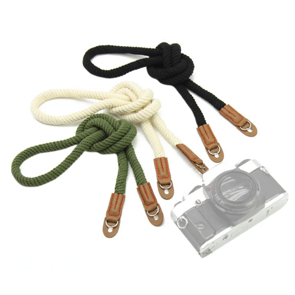 Besegad Handmade Retro Soft Cotton Wrist Hand Strap Belt for Sony a6000 a5000 5100 Leica Canon Fuji Nikon DSRL Panasonic Camera