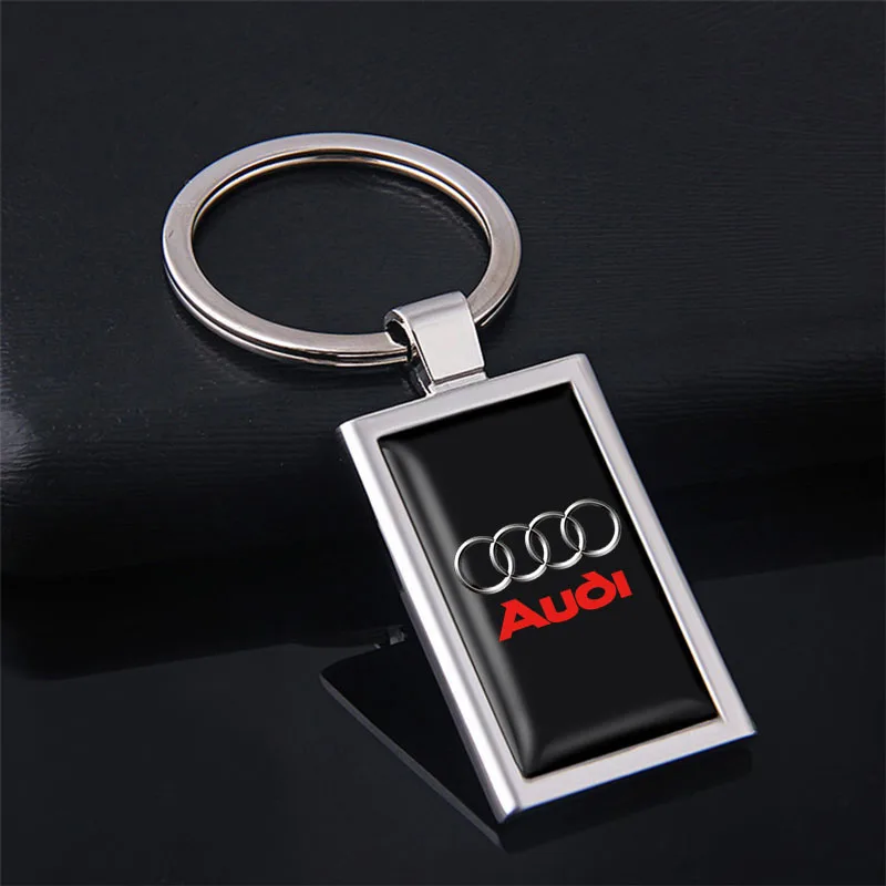 1Pcs Zinc Alloy Car Keychain Men Auto Emblem Keyring Pendant For Audi A7 A3 A4 A6 A5 Q5 A1 Q7 Q3 Q4 TT SQ5 RSQ3 RSQ8 S3 S4 RS5