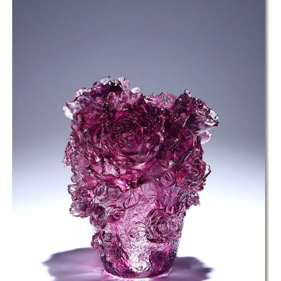 High-end rose vase ornament, friend housewarming, new home gift, high-end