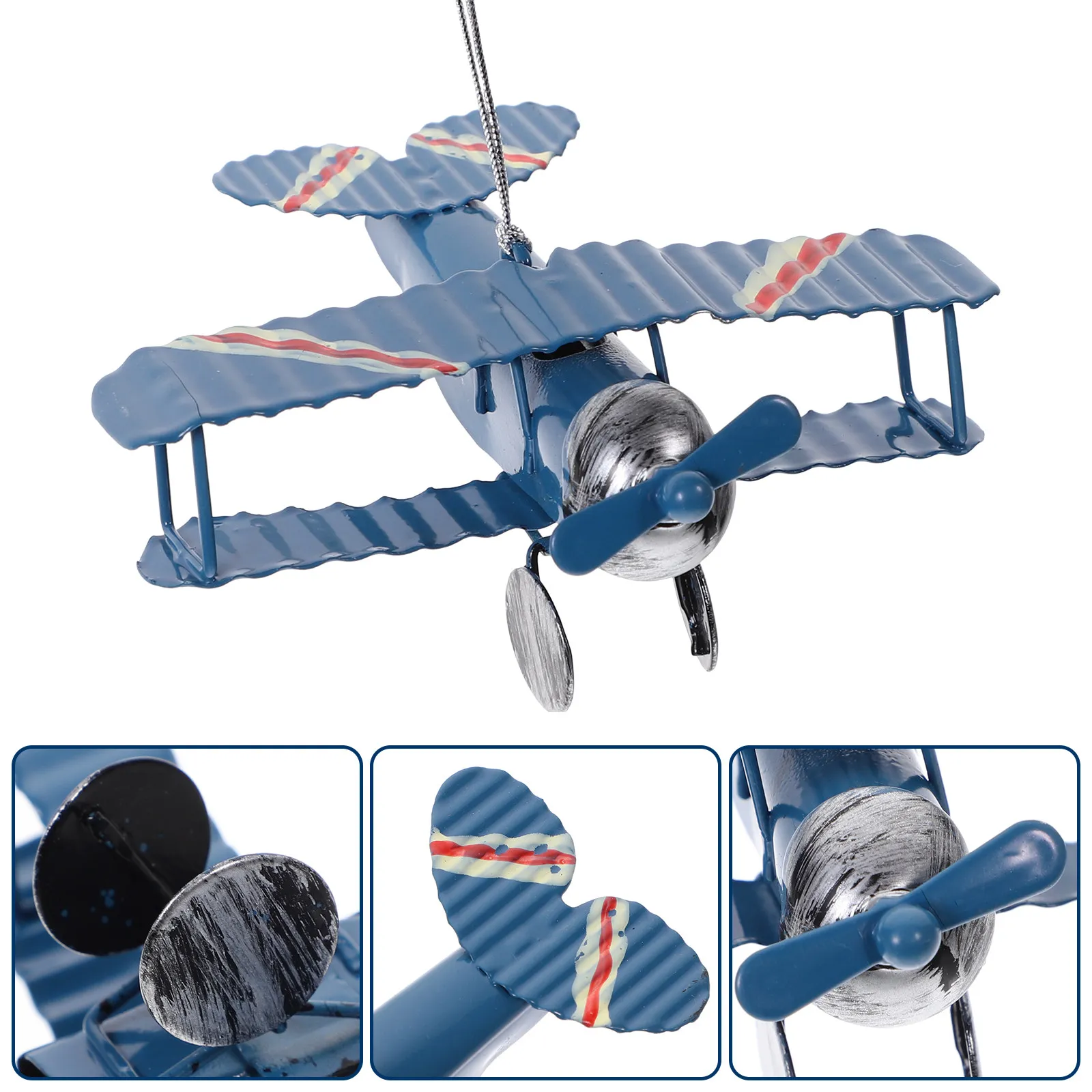 

Airplane Cake Topper Mini Size Iron Wear Resistant Birthday Party Cupcake Decoration Collectable Ornament Finger Airplane