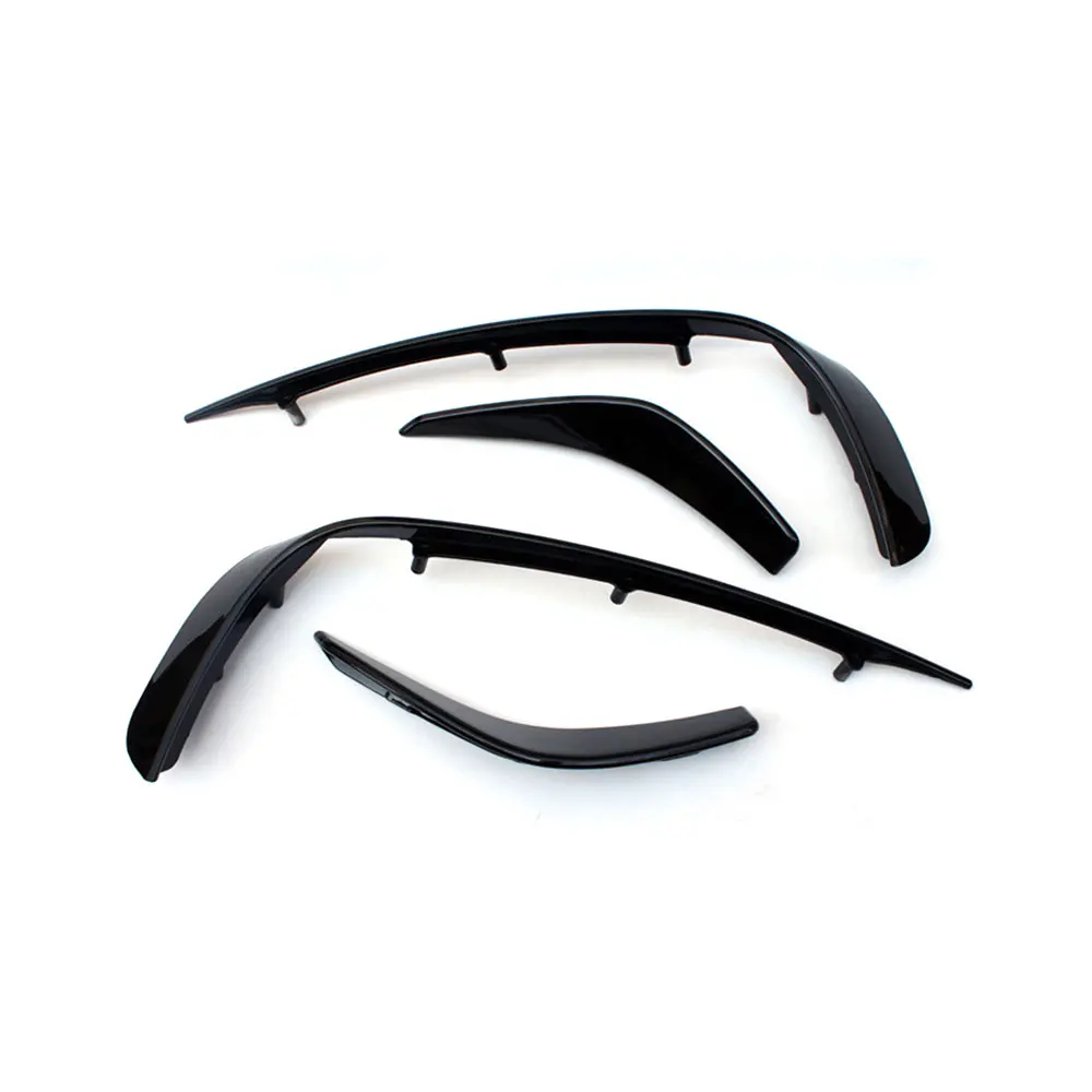 Koolstofvezel Mistlamp Strips Voorbumper Air Vent Fin Canards Trim ABS Voor Benz GLA Klasse X156 GLA200 GLA260 GLA45 2014-2017 - afbeelding 2