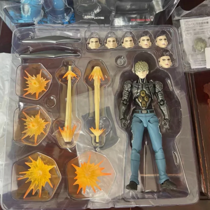 حقيقية في المخزون Revoltech مذهلة ياماغوتشي واحد لكمة رجل جينوس لعبة نموذج جمع هدية عيد ميلاد عمل الشكل أنيمي