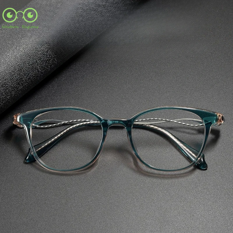 Óculos de Grau de Acetato e Titânio de Alta Qualidade 2026 para Homens e Mulheres com Filtro de Luz Azul para Computador