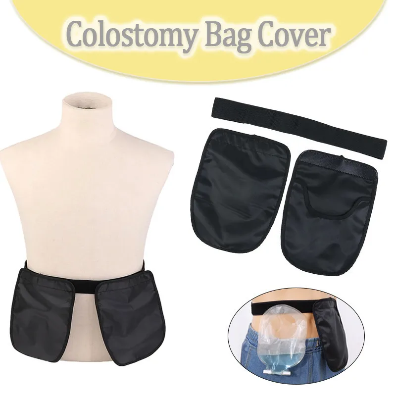

Both Double/Single Stoma Can be Used Colostomy Bag Protective Cover Waterproof Adjustable Hanging Bag