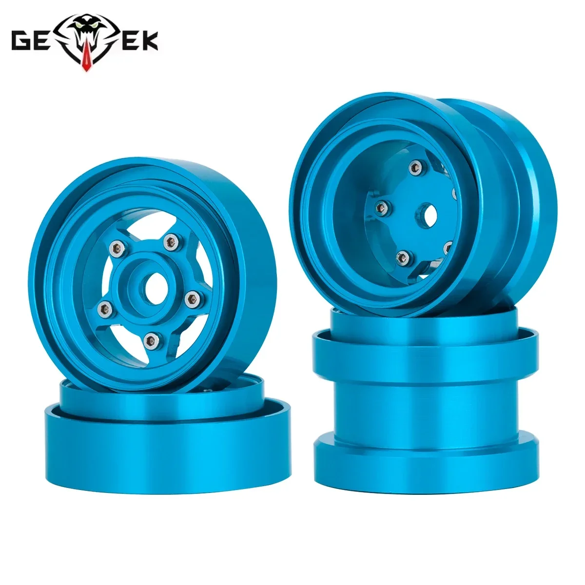 Aluminum Alloy Front Rear Beadlock Wheel Rim Hub for Tamiya Frog Sand Scorcher Grasshopper Hornet 1/10 Buggy Car Upgrade Parts