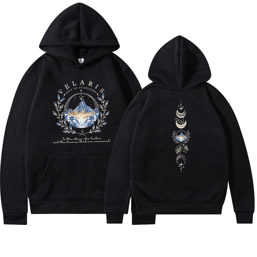 Unisex Velaris The City of Starlight Hoodie 2side Print Sarah J Maas ACOTAR SJM Sweater Throne of Glass Feyre Rhysand Hoodies