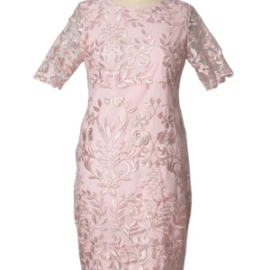 Váy mùa hè 4xl 5xl Kích thước lớn cho khách của phụ nữ tay áo ngắn hoa cơ thể chính thức 10 Bán hàng chính cộng với kích thước váy dự tiệc ren - №1