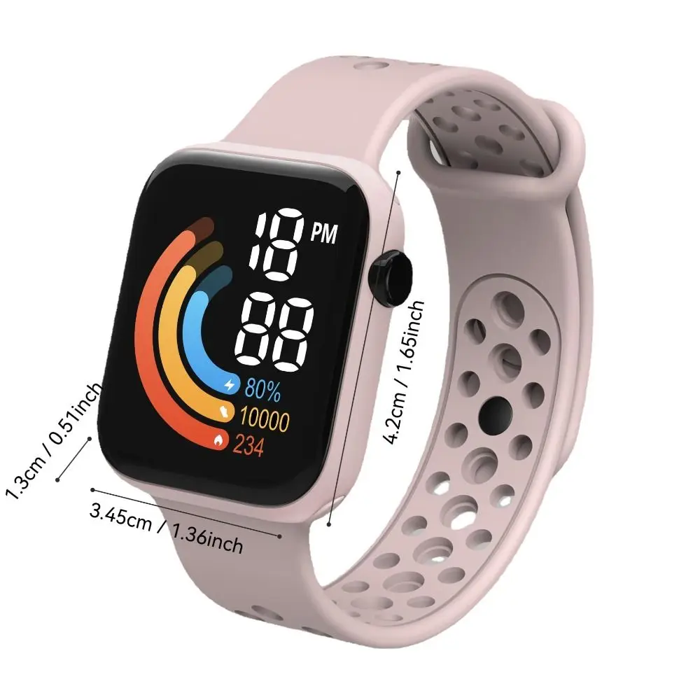 子供用LED防水スポーツウォッチ、発光腕時計、電子学生時計、キッズファッション、2024