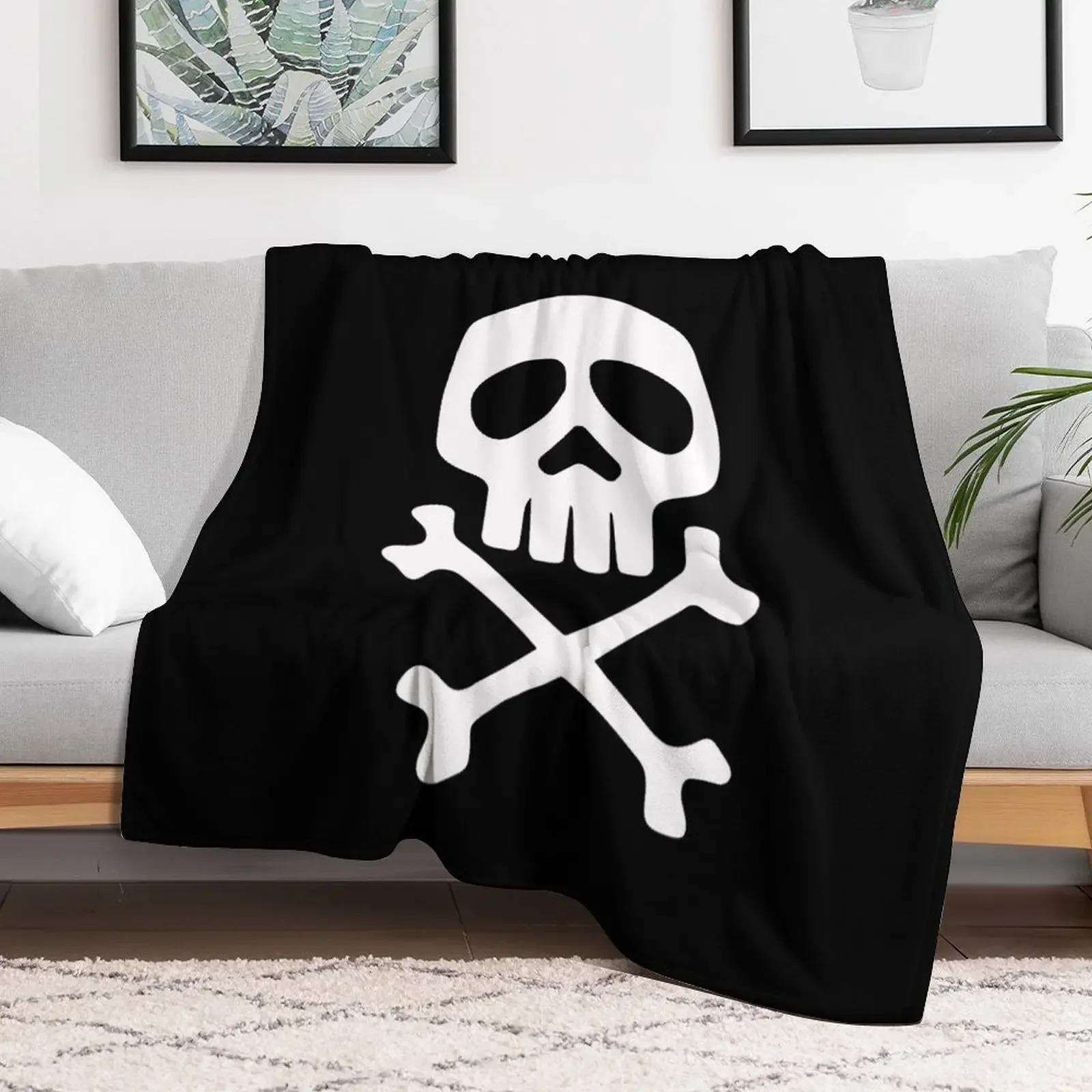 Retro Captain Harlock Jolly Roger Men Women Throw Blanket Luxury St Summer Blankets