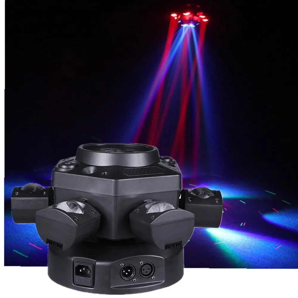 Spider Disco Party KTV Bar DJ Beam Moving Head Rotation Stage Light LED Light