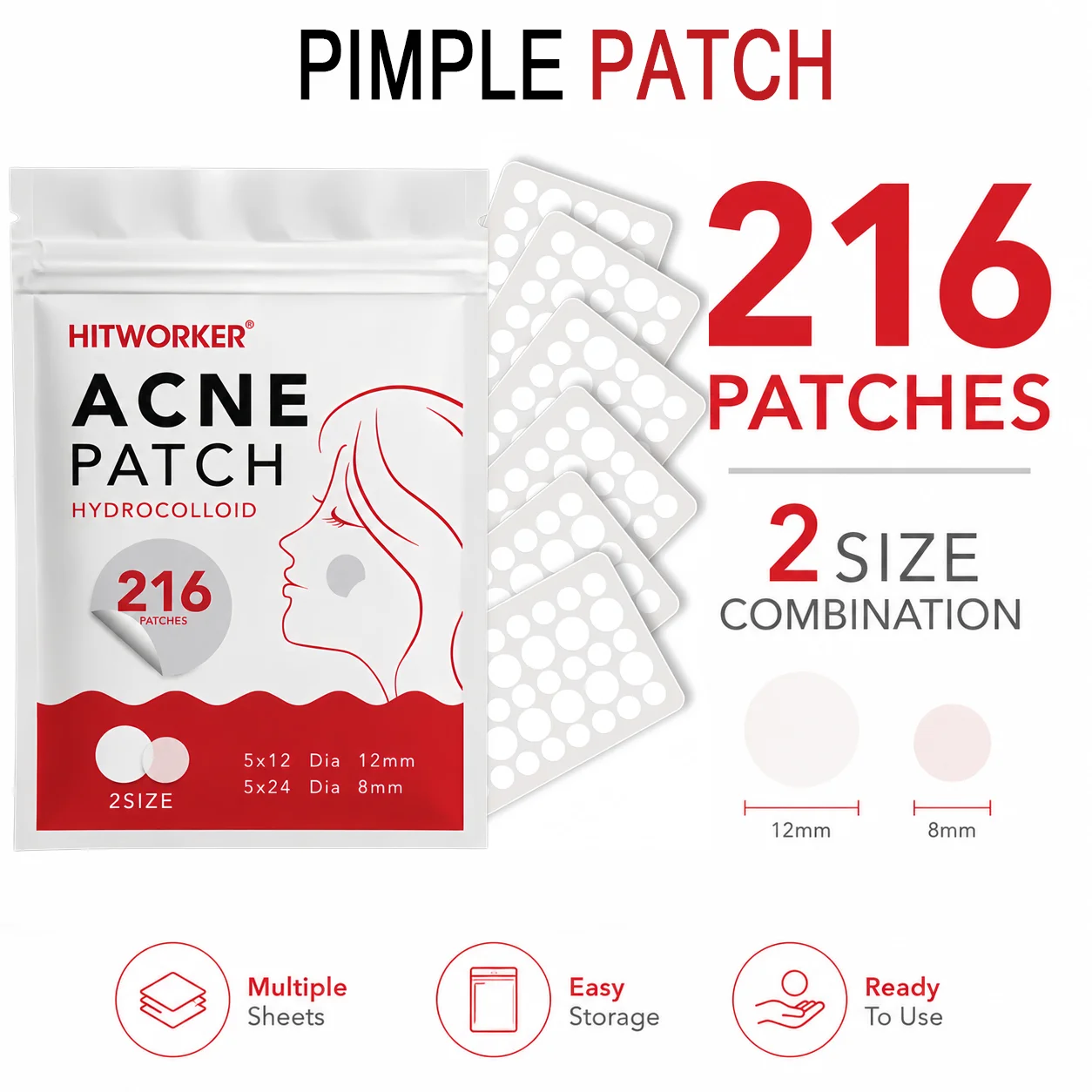 216 patchs hydrocolloïdes pour - Hydrocolloid Acne Patch avis et prix