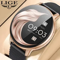 Reloj inteligente LIGE 2025 para mujer, con Bluetooth, llamadas, esferas personalizadas, Monitor de oxígeno en sangre, reloj inteligente deportivo para hombres y mujeres para Android IOS