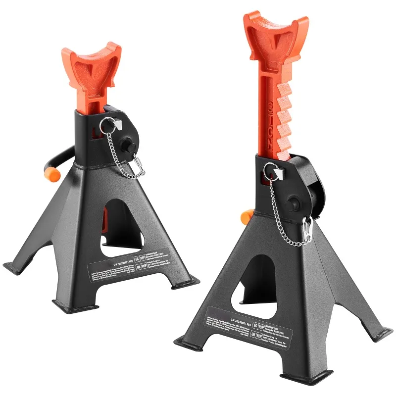 

Jack Stands 3/6 Ton Capacity Car Jack Stands Double Locking Adjustable Height for lifting SUV Pickup Truck Car UTV ATV