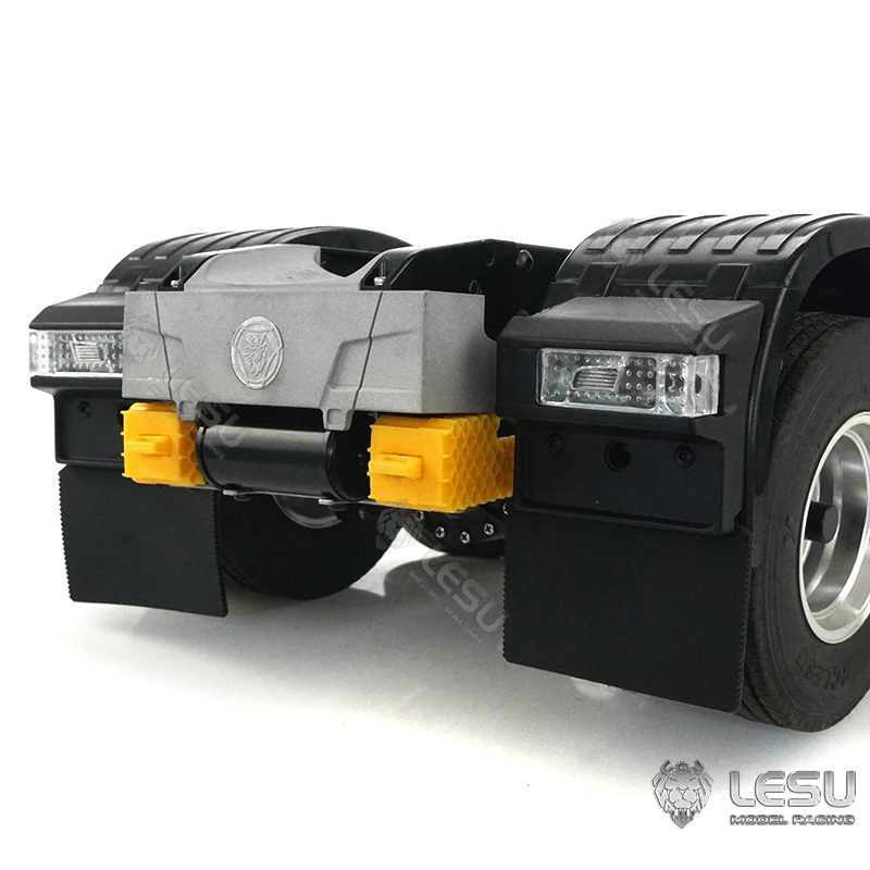 LESU G-6058 pasuje do Tamiya R470 R620 1/14 RC ciągnik ciężarowy tylny zderzak belka tylna skrzydło zestaw metalowe części zamienne