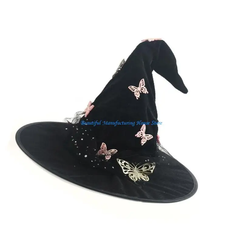 E56A Lễ Hội Mũ Phù Thủy Hóa Trang Ruy Băng Mũ Phù Thủy Người Lớn Trẻ Mũ Phù Thủy Cho Các Lễ Kỷ Niệm Theo Chủ Đề Khác Nhau