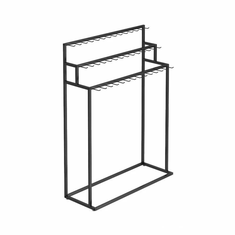 

Supermarket mop broom display rack hanging mop shelf hardware store storage broom mobile display belt shelf