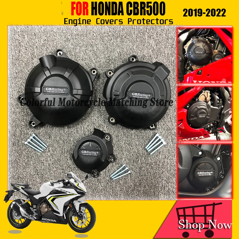 2022 per HONDA CBR500 CBR500R & CB500F/X 2019 2020 2021 2022 accessori per moto custodia protettiva per coperchio motore